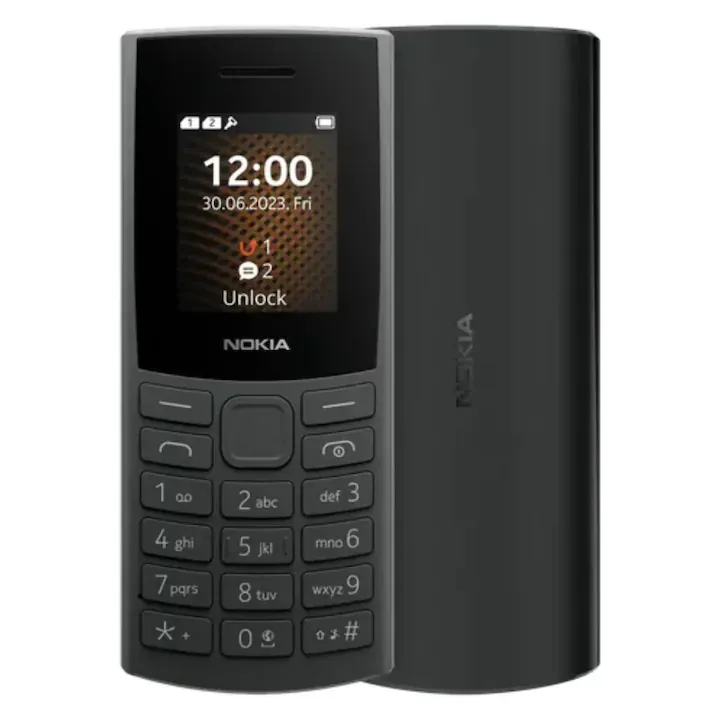 Nokia 106 (2023), Dual SIM, Charcoal