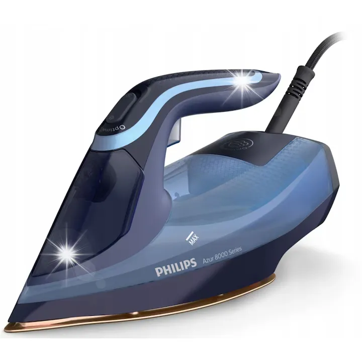 Fier de călcat Philips Azur 8000, 3000 W, abur continuu 55 g/min, rezervor 300 ml