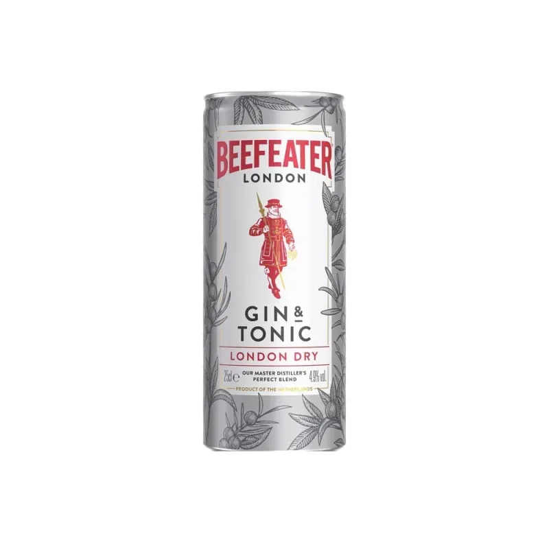 Gin Beefeater, alcool 4.9%, 0.25 l