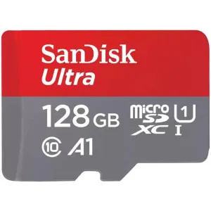 Card memorie SanDisk Micro SDXC Ultra, 128GB, UHS-I, Class 10 + Adaptor SD