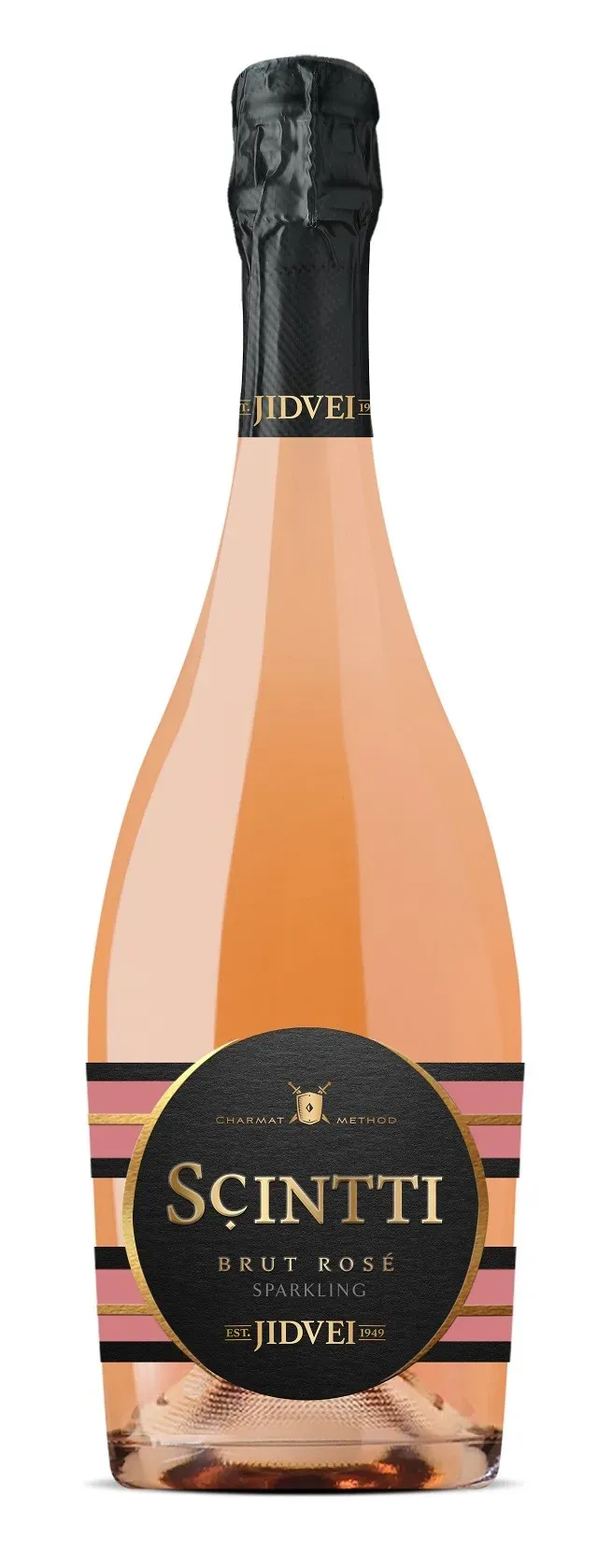 Vin spumant rose demisec Jidvei Scintti Brut, 11% alcool, 0.75 l