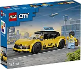 LEGO City Taxi galben - Model de masina cu 2 minifigurine 60487