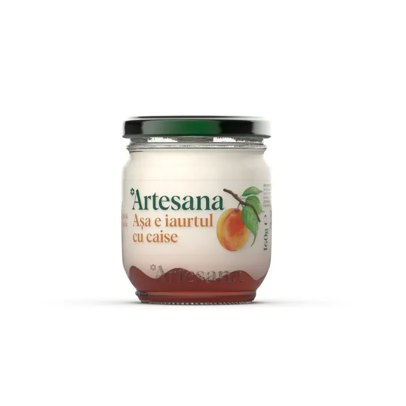 Iaurt cu caise Artesana, 160 g