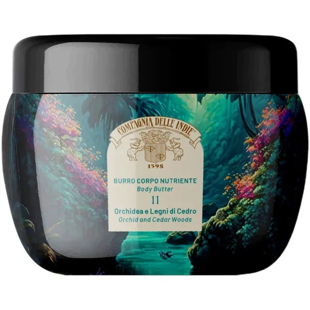 Unt de corp Campagnia delle Indie 11 Orhidee si Lemn de cedru, 250 ml