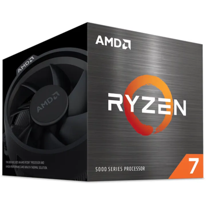 Procesor AMD Ryzen™ 7 5700, 20MB, up to 4.6GHz Max Boost, Socket AM4, Wraith Stealth cooler