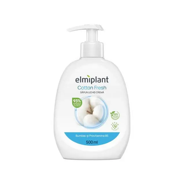 Sapun lichid Elmiplant Cotton Milk, 500 ml