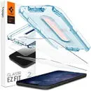 SPIGEN Folie Protectie Ecran Spigen EZ FIT pentru Apple iPhone 12 / Apple iPhone 12 Pro, Sticla securizata, Set 2 bucati AGL01801