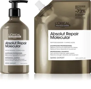 L’Oréal Professionnel Serie Expert Absolut Repair Molecular ambalaj economic pentru par deteriorat