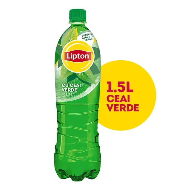 Bautura necarbogazoasa cu extract de ceai verde Lipton Ice Tea Green, 1.5 l