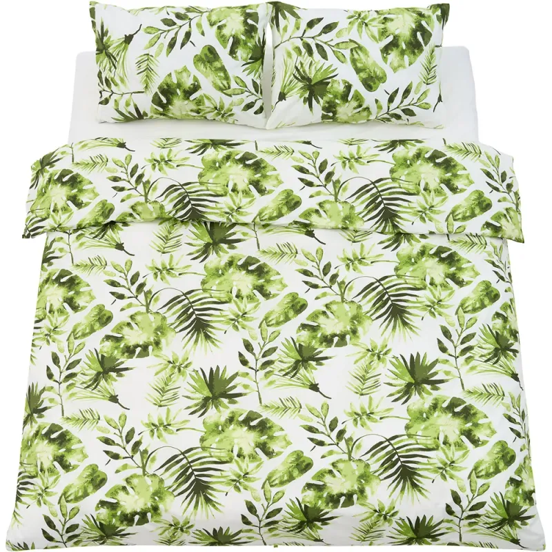 Lenjerie de pat Heinner Home King Size Palm, bumbac, 4 piese, 220 x 240 cm