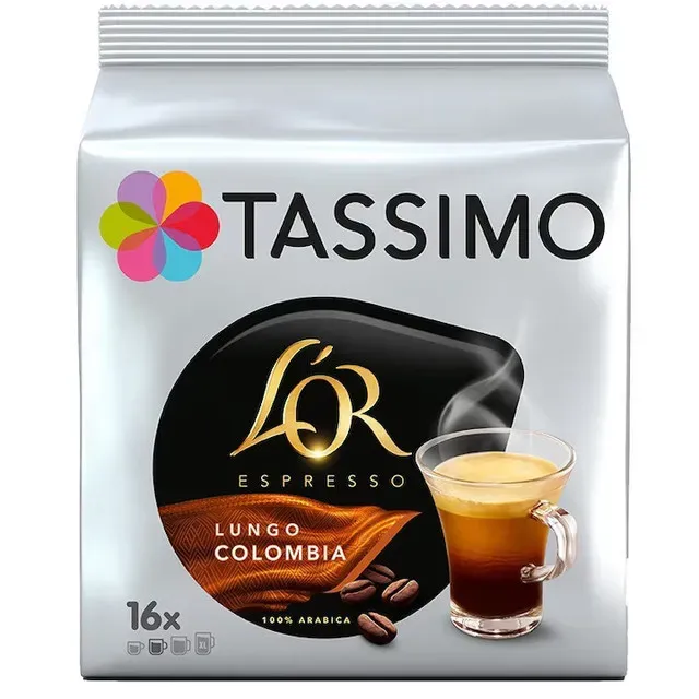 Capsule cafea L'Or Columbia, compatibile Tassimo, 16 capsule