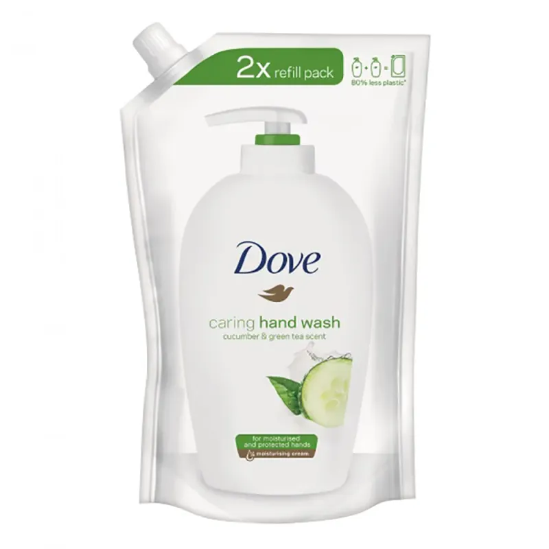 Rezerva pentru sapun lichid Dove cu castravete si ceai verde, 500 ml