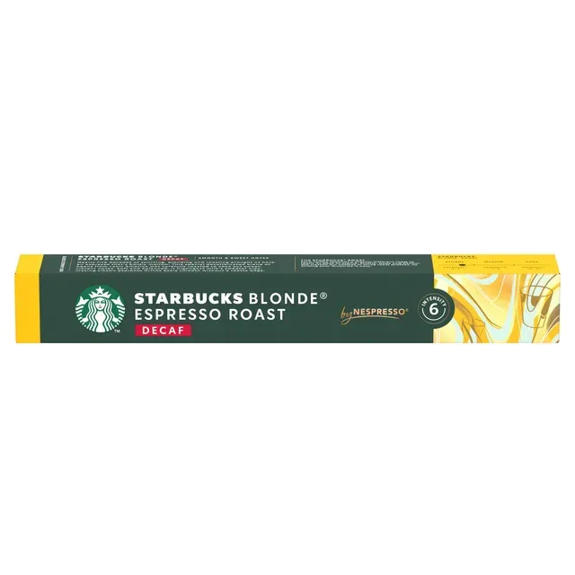 Capsule cafea Starbucks Blonde Espresso Roast Decafeinizata, 10 capsule