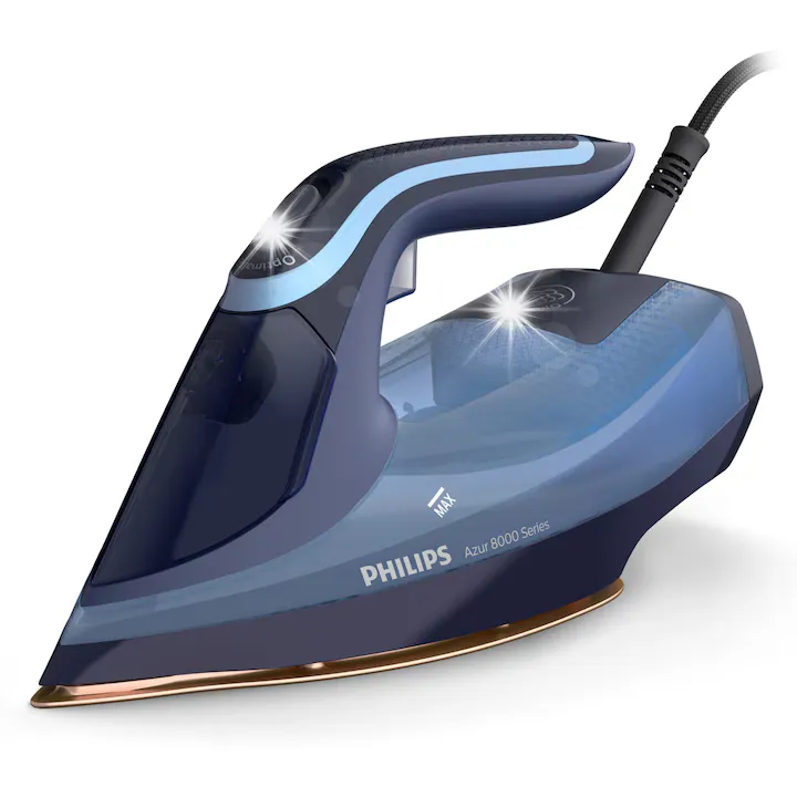 Fier de calcat Philips Azur DST8020/20, 3000W, abur continuu 55g/min, abur puternic 240g, 300ml