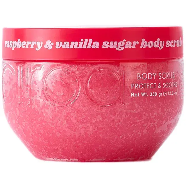 Scrub pentru corp cu zmeura si vanilie Ciroa, 350 ml