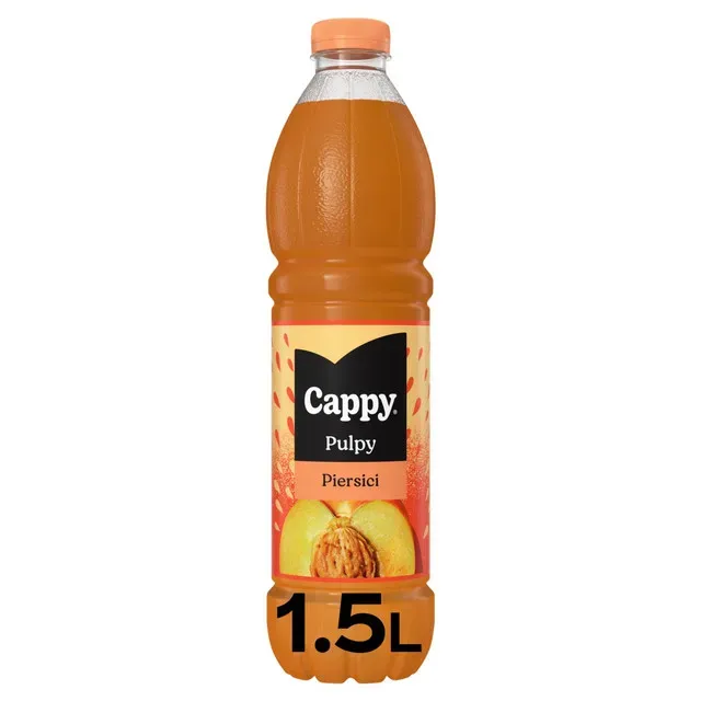 Bautura necarbogazoasa cu suc si pulpa de piersica Cappy Pulpy, 1.5 l