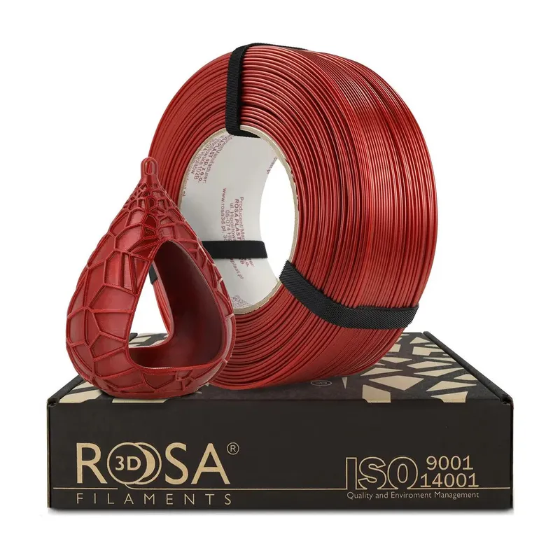 Filament 3D, Rosa3D, Refill Pet-G Standard Hs, Contact Alimentar, Usor De Imprimat, Durabil, Rezistenta Ridicata Mecanica, Obiect Decorativ, Compatibilitate Larga, Imprimare 3D, Performante Ridicate, 1.75 Mm, 1 Kg, Rosu Caramida