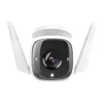 Camera de supraveghere pentru exterior smart, TP-Link Tapo C310 , 3MP, conexiune Wi-Fi sau prin cablu, Night Vision, Detecteaza miscari si trimite notificari, Alarma sonora si luminoasa, Functie Two-Way Audio, Control Vocal