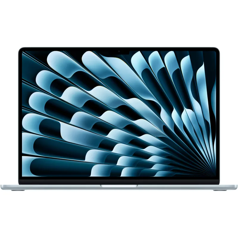 Apple MacBook Air 15", cu procesor Apple M4, 10 nuclee CPU si 10 nuclee GPU, 16 GB RAM, 512GB, Sky Blue, Tastatura US English