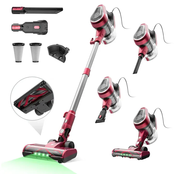 Aspirator cu cablu Vactidy C8, 7 m/ 60 kPa/ 600 W/ filtrare in 6 trepte/ 4 in 1/ rezervor de praf de 1,5 l/ tehnologie GreenEye