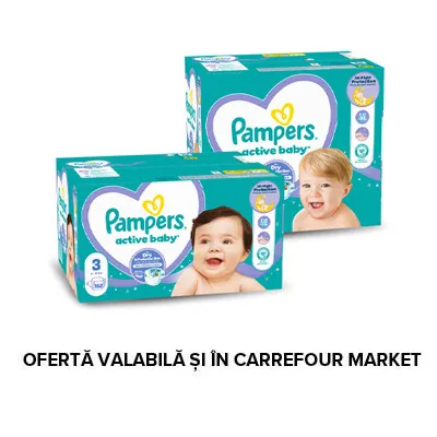 Scutece Mega Box Pampers Active Baby