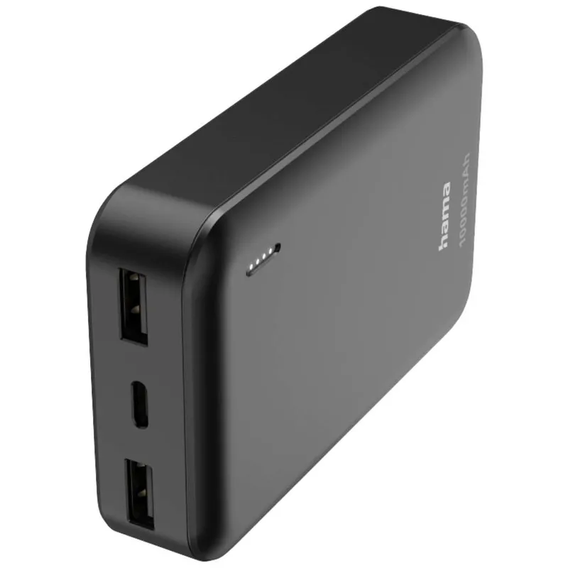 Power bank Hama Pocket 10, 10000 mAh, LiPo, Anthracite