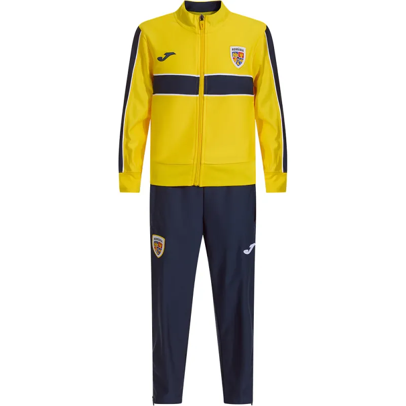 Trening fotbal suporter 1 pentru copii JOMA Echipa Nationala de Fotbal a Romaniei 2025, marimea 5XS, galben-bleumarin