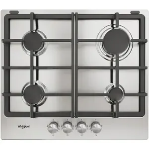 Plita incorporabila WHIRLPOOL TKRL 660 IX, Gaz, 4 arzatoare, inox