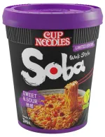 Taitei instant cu sos dulce acrisor Nissin Cup Noodles Soba, 88 g
