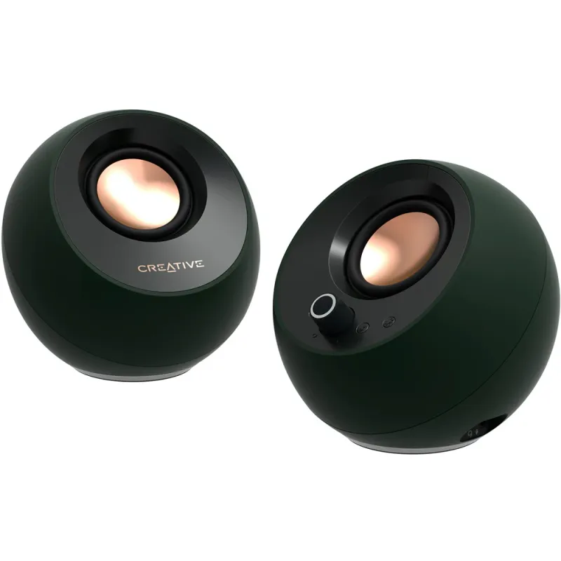 Boxe CREATIVE Pebble Pro, 2.0, 10W, Bluetooth, RGB, negru