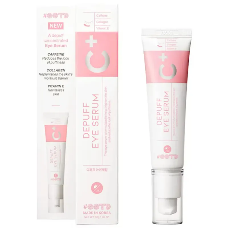 Serum #OOTD pentru zona ochilor cu cafeina, colagen si vitamina E, 30 g