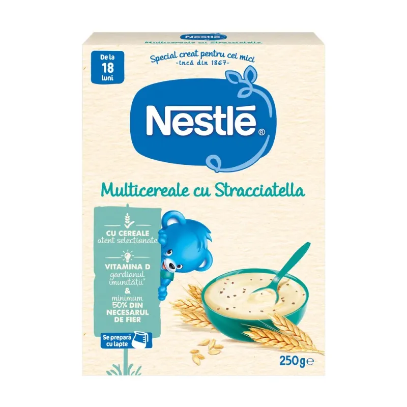 Cereale Nestle cu stracciatella, de la 18 luni, 250 g