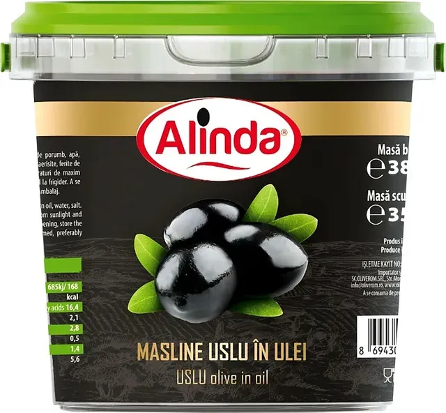 Masline Uslu in ulei Alinda, 350 g