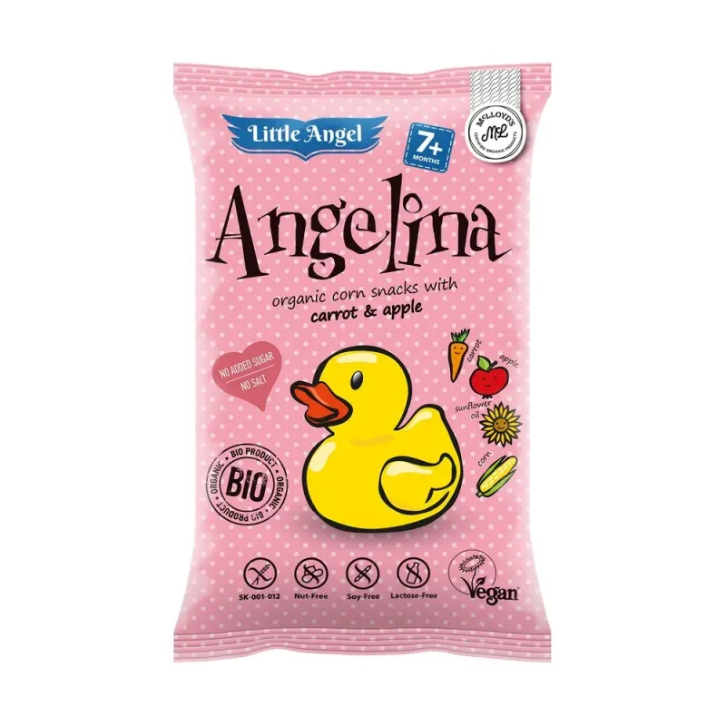 Pufuleti eco cu mar si morcov Angelina, de la 7 luni, 30 g
