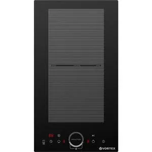Plita incorporabila VORTEX VPI30DBK02Y, Inductie, 2 arzatoare, Touch control, negru