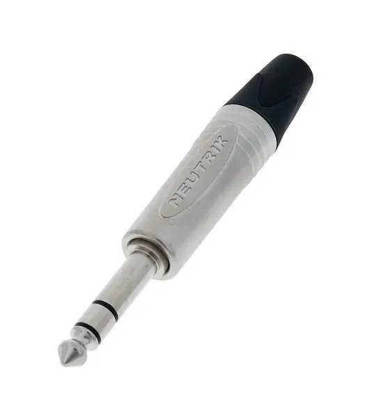 Conector Neutrik Jack NP3 X 6,3 mm Stereo, Argintiu