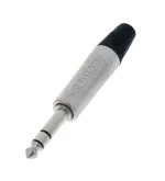 Conector Neutrik Jack NP3 X 6,3 mm Stereo, Argintiu