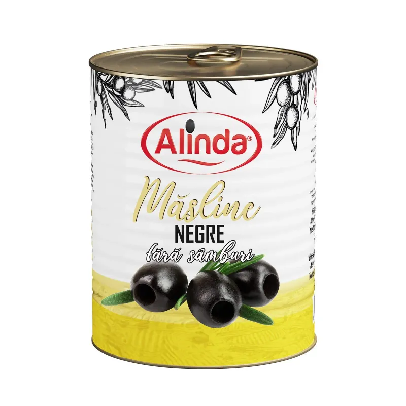 Masline negre fara samburi Alinda, 360 g
