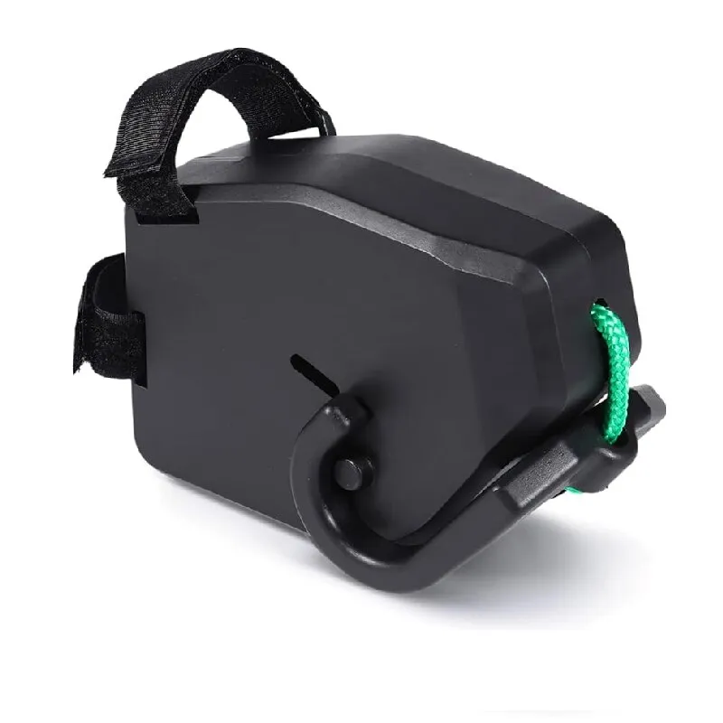 Cablou de remorcare pentru biciclete pentru copii, capacitate de incarcare 500 lb, Conexiune elastica, absorbtie a socurilor，AjieQaQ，cu montare rapida in 3 secunde, de siguranta pe toate terenuriledin nailon, 2, 5 m, negru