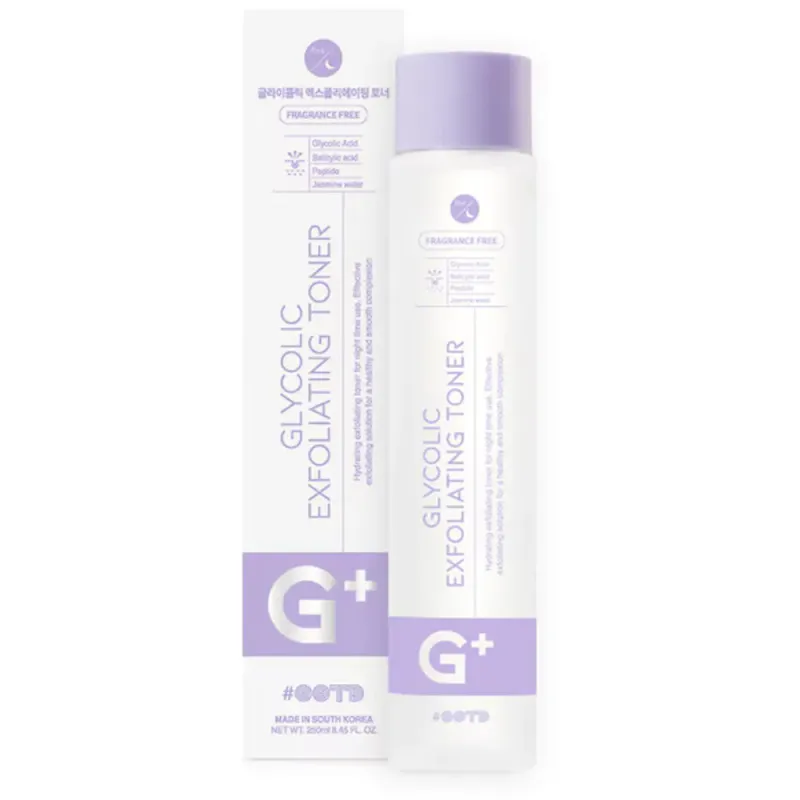 Toner pentru rutina de seara cu acid glicolic #OOTD, 250 ml