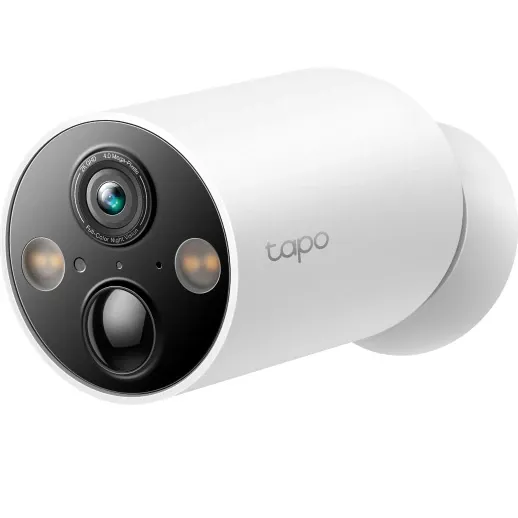 Camera de supraveghere TP-Link Tapo C425, 4MP, 2K QHD 2560x1440, Full Color Night Vision, detectie smart, Two-Way Audio, alarma luminoasa si sonora, acumulator, montare fara cabluri, IP66