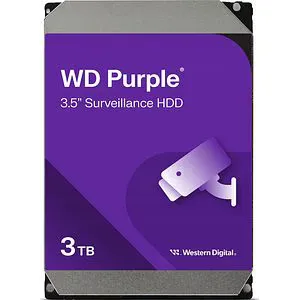 Hard Disk WD Purple Surveillance, 3TB, 5400 RPM, SATA3, 128MB, WD34PURZ
