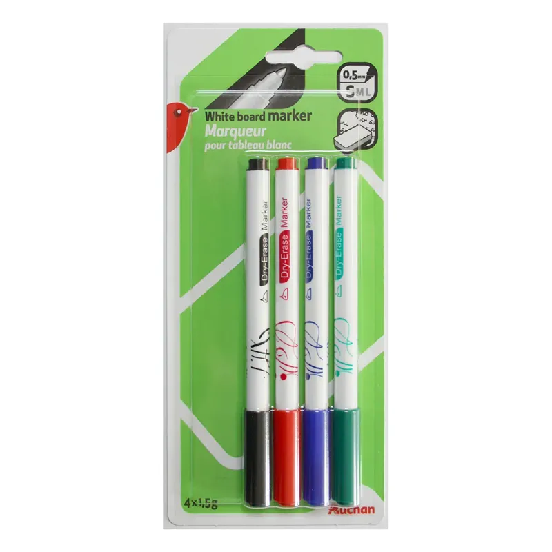 Whiteboard marker Auchan, 4 bucati