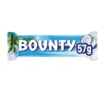 Baton de ciocolata cu lapte si umplutura cu nuca de cocos Bounty, 2 x 28.5 g