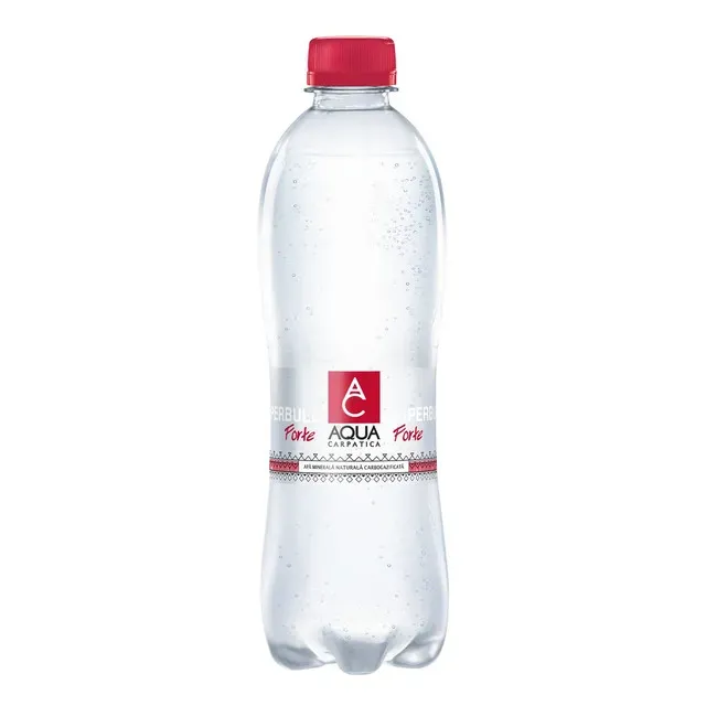 Apa carbogazoasa minerala Aqua Carpatica Forte, 0.5 l