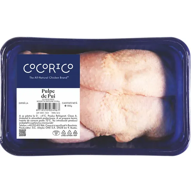 Pulpe de pui intregi Cocorico, +/- 1.5 kg