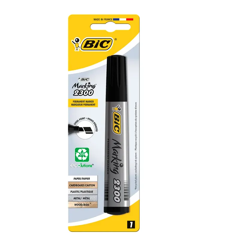Marker permanent negru BIC