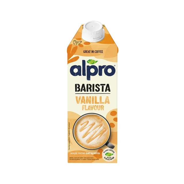 Bautura din ovaz si soia Alpro Barista Vanilla, 750 ml