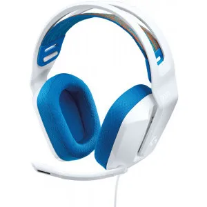 Casti gaming cu microfon Logitech G335, Alb