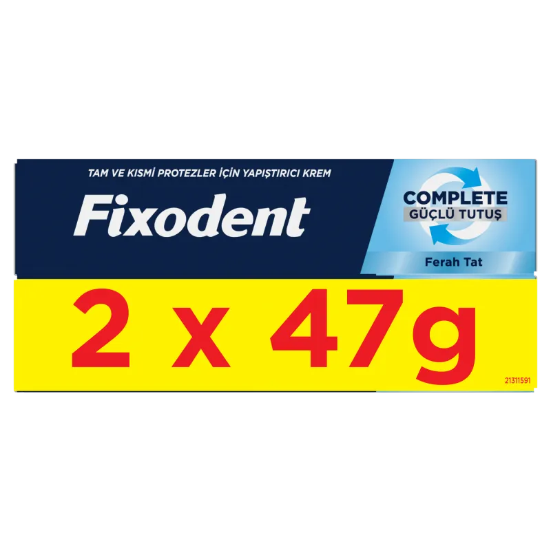 Pachet: 2 x Crema adeziva pentru proteza dentara Fixodent Complete Fresh,47g